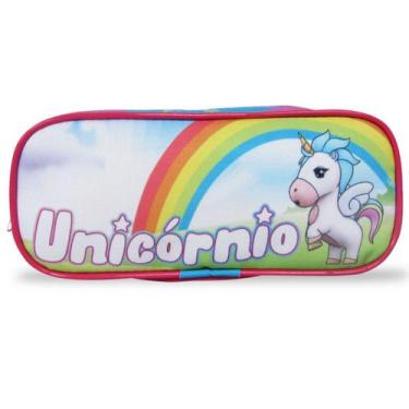 Imagem de Estojo Infantil Escolar Unicórnio - Vou Leve
