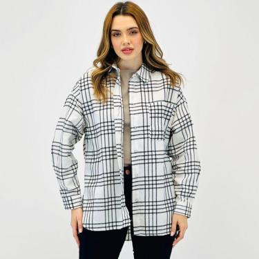 Imagem de Camisa Mormaii Flanela Xadrez Manga Longa Feminina-Feminino