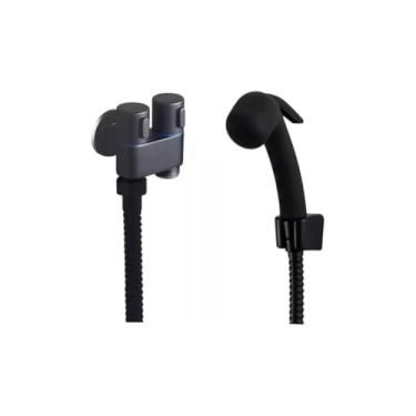 Imagem de Ducha Higiênica Registro Dupla Saída E Flexível 1,5m Preta