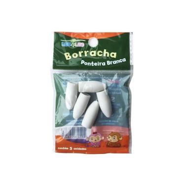 Imagem de Borracha Ponteira Branca 5 Unidades Leo & Leo Atóxica