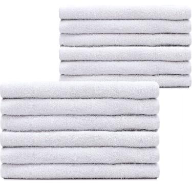 Imagem de Kit 12 Toalhas Linha Profissional 100% Algodão Salão Manicure Academia spa 44x70cm Marcotex - Emcompre