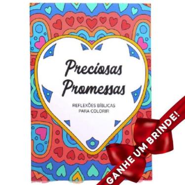 Imagem de Livro Para Colorir Infantil Desenhos da Bíblia Promessas Atividade Cri