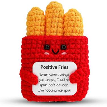 Imagem de Presente de crochê Emotional Doll Hoedia Positive Fries para um amigo