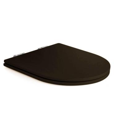 Imagem de Assento Poliester Soft Close Carrara Marrom Fosco Para Vaso Deca