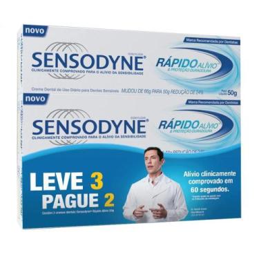 Imagem de Kit Sensodyne Rápido Alívio 50g Leve 3 Pague 2