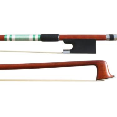 Imagem de ARCRAW Arco de violino 4/4 tamanho completo violinistas violinistas professor estudante profissional IPE madeira arco redondo