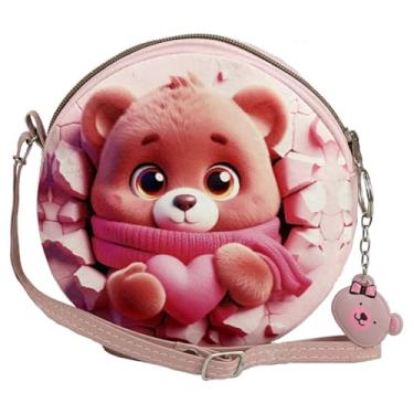 Imagem de Bolsa Infantil Menina Criança Ursinho Redonda Magicc MI-226