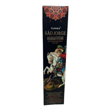 Imagem de Incenso Massala São Jorge Indiano Goloka Varetas Cx15g - Lua Mística -