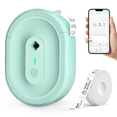 Imagem de Anycash Máquina de etiquetar N12, mini impressora de etiquetas Bluetooth portátil, adesivo térmico portátil para smartphone, etiquetadora pequena, vários modelos, ícone de fonte sem tinta para