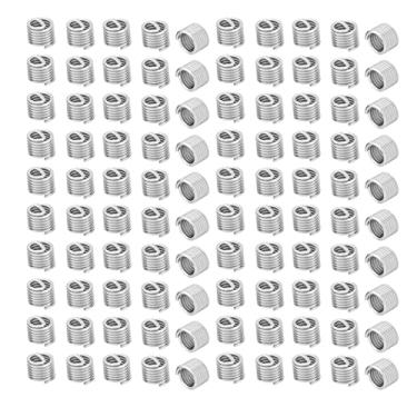 Imagem de Inserções de rosca de fio Kit de reparo de rosca de aço inoxidável Vários M6x1.0x1.5d 100 pcs 304 Manga de fio de parafuso de aço inoxidável para fixadores mecanizados automotivos