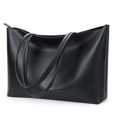 Imagem de Sacola de material sintético KALIDI para mulheres com zíper preto - KA