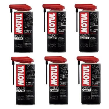 Imagem de Lubrificante Corrente Spray Motul C2 Chain Lube Road 400ml  6 UNIDADES
