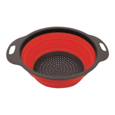 Imagem de Escorredor Silicone Retrátil Grande Vermelho - Ke Home