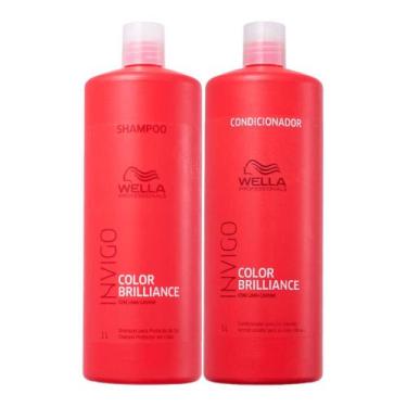 Imagem de Wella Invigo Color Brilliance Shampoo 1000ml e Condicionador 1000ml