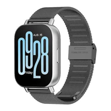 Imagem de Pulseira de Malha Metálica para Redmi Watch 5 Lite, cinto de substituição (Black)