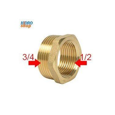 Imagem de Bucha redução 3/4 x 1/2 latão - 0300523 - Rieti