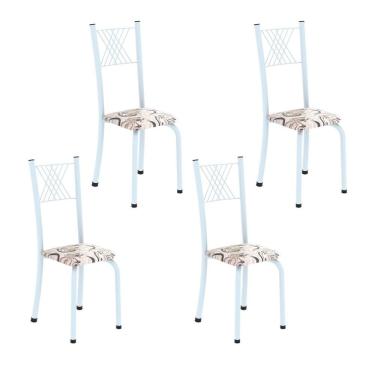 Imagem de Cadeiras para Sala de Jantar 4 Unidades Sara Branco