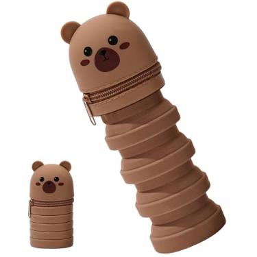 Imagem de Porta-Lápis para Mesa,Porta-Canetas De Silicone Cartoon Dobrável - Organizador De Armazenamento Silicone Retrátil Cartoon Para Sala De Aula Estudante Professor Escola Dormitório Casa