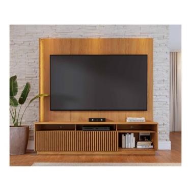 Imagem de Estante Home para TV até 75" 2 Portas Colibri Jordão, Freijó