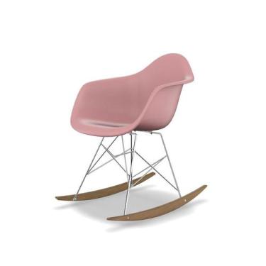 Imagem de Cadeiras Eames Arm Balanço Rosa - Mobly