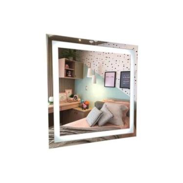 Imagem de Espelho Quadrado Com Iluminação De Led - 70Cm X 70Cm - Avshop