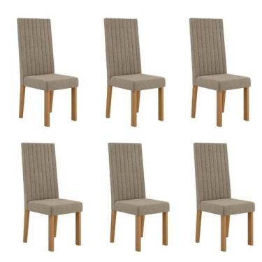 Imagem de Conjunto 6 Cadeiras para Sala de Jantar Laura - Sonetto Móveis