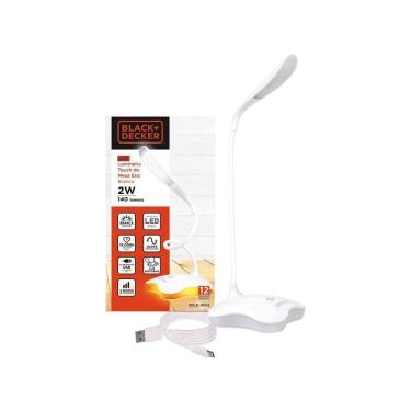 Imagem de Luminária Led 2W Touch De Mesa Eco Branca - Black And Decker