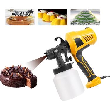 Imagem de Pistola De Pintura Cate Spray Gun Decoração De Bolo Pulverizador De Tinta Pulverizador De Manteiga Elétrico Pulverizadores De Tinta Para Interior E Exterior Doméstico