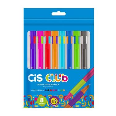 Imagem de Caneta Esferográfica Club 8 Unidades 0.7mm - Cis