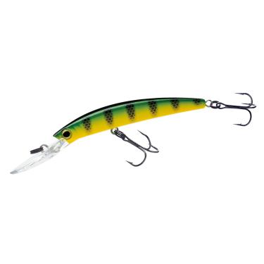Imagem de Yo-Zuri R1301MPC Crystal Minnow Deep Diver Walleye, Flutuante 13,8 cm, 2 ganchos, poleiro verde