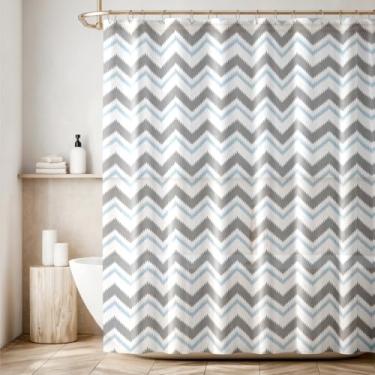 Imagem de 2 Cortina Box Banheiro Antimofo Ganchos 180x180 Pev Es M06