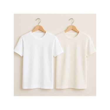 Imagem de Kit 2 Camisetas Básicas Streetwear Camisa T-Shirt Masculina Slim  Algo