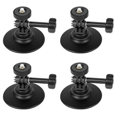 Imagem de EMART Kit de montagem adesivo flexível, suporte para câmera de capacete, base de queixo aderente compatível com Insta360 X4 X3 X2 One RS, GoPro Max 360 Panoramic Camera Hero 13/12/11/10/9/8 DJI