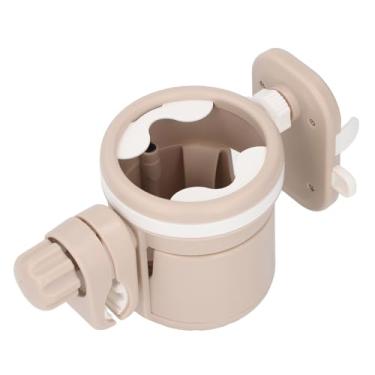Imagem de YWBL-WH Rotativo Phone Cramp Stroller Cup Holder Seguro Ajuste Cled Drink Drink para Walker Pais (Cáqui)