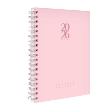 Imagem de Agenda 2026 Planner Semanal Solid Colors Rosa Claro