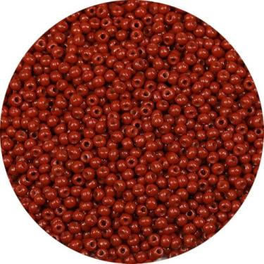 Imagem de Bala&Fillic Tamanho 3 mm contas de semente cor café 4000 peças/100 gramas, 8/0 contas redondas de artesanato de vidro para fazer joias, brincos, pulseiras, colar