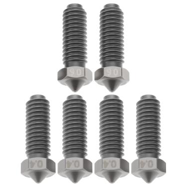 Imagem de eMagTech 6 bocais de aço endurecido 4 x 0,4 mm e 2 x 0,6 mm compatíveis com Anycubic Kobra 2, Kobra 2 Pro, Kobra 2 Neo