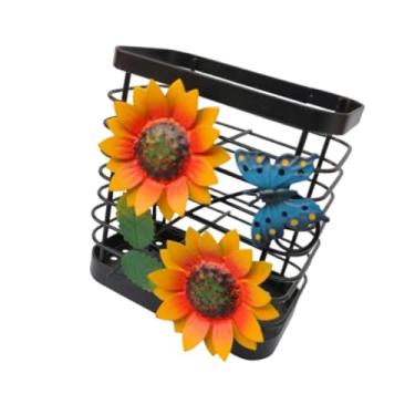 Imagem de IEUDNS Suporte para utensílios de cozinha, organizador de utensílios de parede, escorredor de talheres, suporte para pauzinhos, cesta moderna, Borboleta