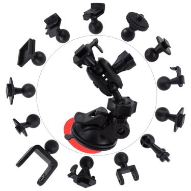Imagem de Suporte de sucção para câmera veicular iSaddle – Suporte de ventosa para para-brisa e painel, suporte de ventosa para ventosa com várias juntas para Yi/Rexing/Falcon/Old Shark/VANTRUE/KDLINKS/WheelWitness/. (99% compatível com câmeras no painel)