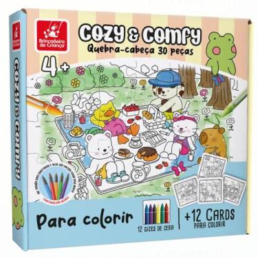 Imagem de Quebra-cabeça Cozy e Comfy 30 Peças - Brincadeira de Criança