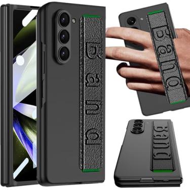 Imagem de NINKI Alça de dedo para Samsung Galaxy Z Fold 7 com proteção de tela, protetor de tela fina com absorção de choque para Galaxy Z Fold 7 capa de celular com alça para Samsung Z Fold 7 capa masculina