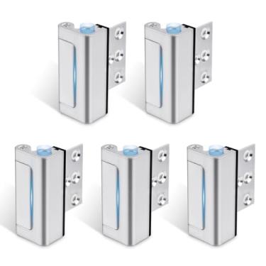 Imagem de Steinwhale Trava de reforço de porta de segurança doméstica, tampa de segurança à prova de crianças, adiciona alta segurança para evitar a entrada não autorizada da casa por dentro, acabamento de