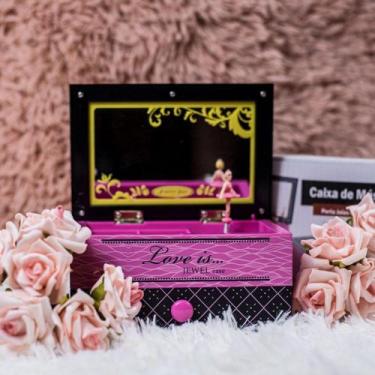 Imagem de Caixa De Música e Porta Jóias Bailarina Musical Manivela - Dedé Presen