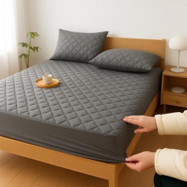 Imagem de Lençol Protetor Ajustável Macio Impermeável Decorativo Colchão Berço, 