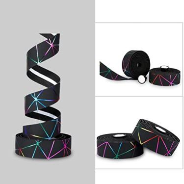 Imagem de Fita de Guiador, Fita de Bicicleta para Guiador Fita de Aperto de Bicicleta Linhas Coloridas Fita de Guiador de Bicicleta (A)