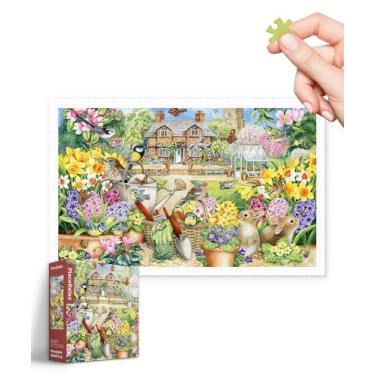 Imagem de PieceRelax Quebra-Cabeças De Plástico Para Adultos, 1000 Peças - Claire Comerford Spring Garden, Os Jogos Mesa E Presentes Mais Satisfatórios, Sem Necessidade Tapete Quebra-Cabeça [H3442]