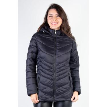 Imagem de Jaqueta feminina de nylon 80236 - Fluffy, G, Preto