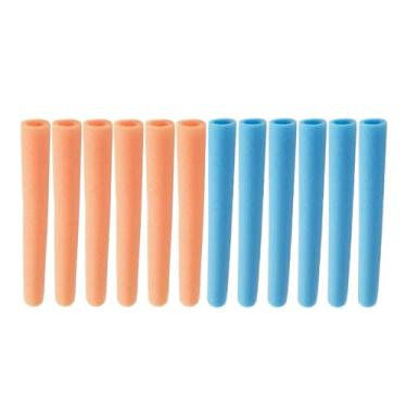 Imagem de simhoa 12 peças de capas de espuma para proteção de trampolim de 40 cm, acessórios para trampolim infantil para ambientes internos e externos, cama de salto, Laranja Azul