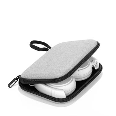 Imagem de Ginsco Capa protetora fina compatível com fones de ouvido intra-auriculares Sony ZX Series, MDR-ZX110/MDRZX110AP/MDRZX110NC/MDR-ZX310AP, capa rígida para fone de ouvido para viagem (cinza)