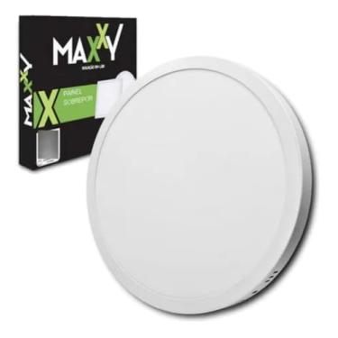 Imagem de Painel Plafon Led 24W Sobrepor Redondo Maxxy - Bivolt Branco Frio 6500K